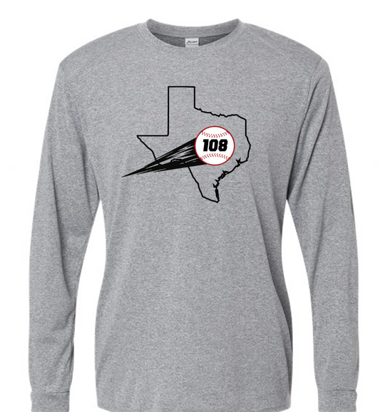 Texas 108's Drifit Long Sleeves