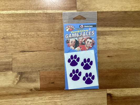 Purple Spirit Paw Face stickers