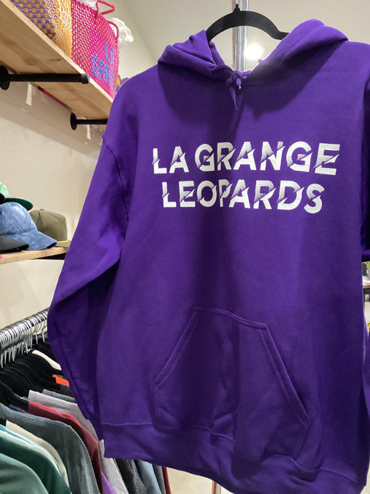 Adult Purple La Grange Leopards Hoodie