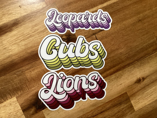 Retro stickers