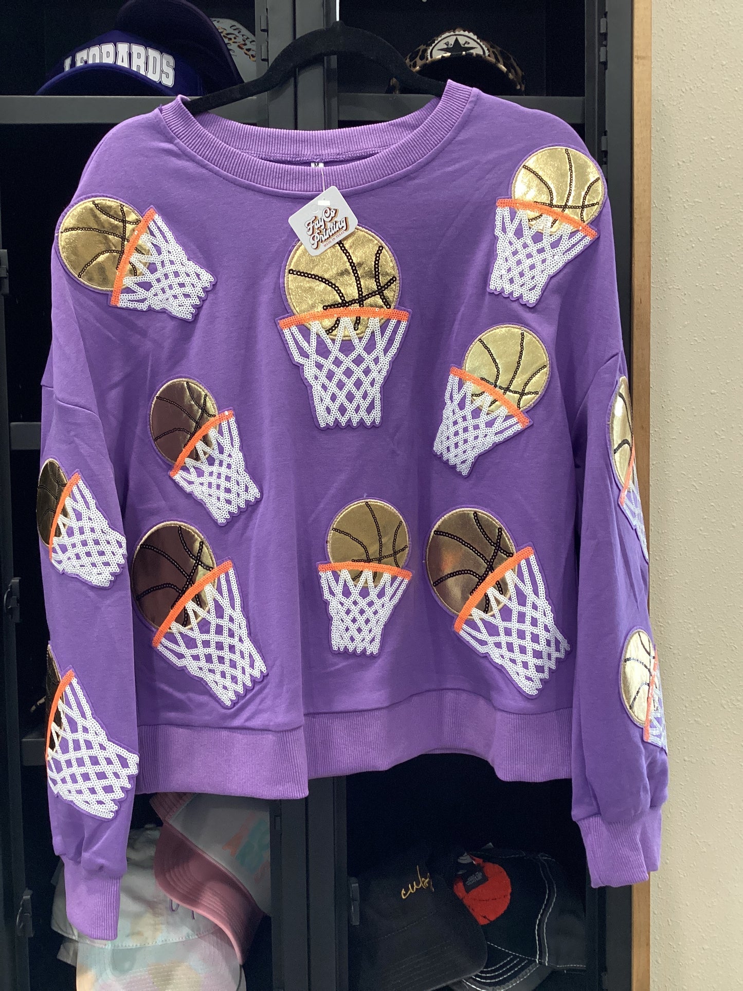 Sparkly Basketball Sweater