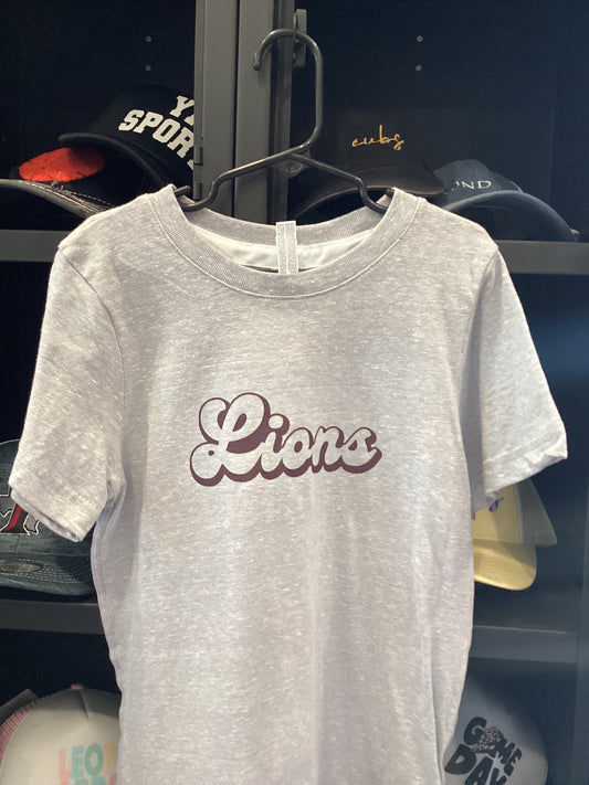 Youth lions retro script tee