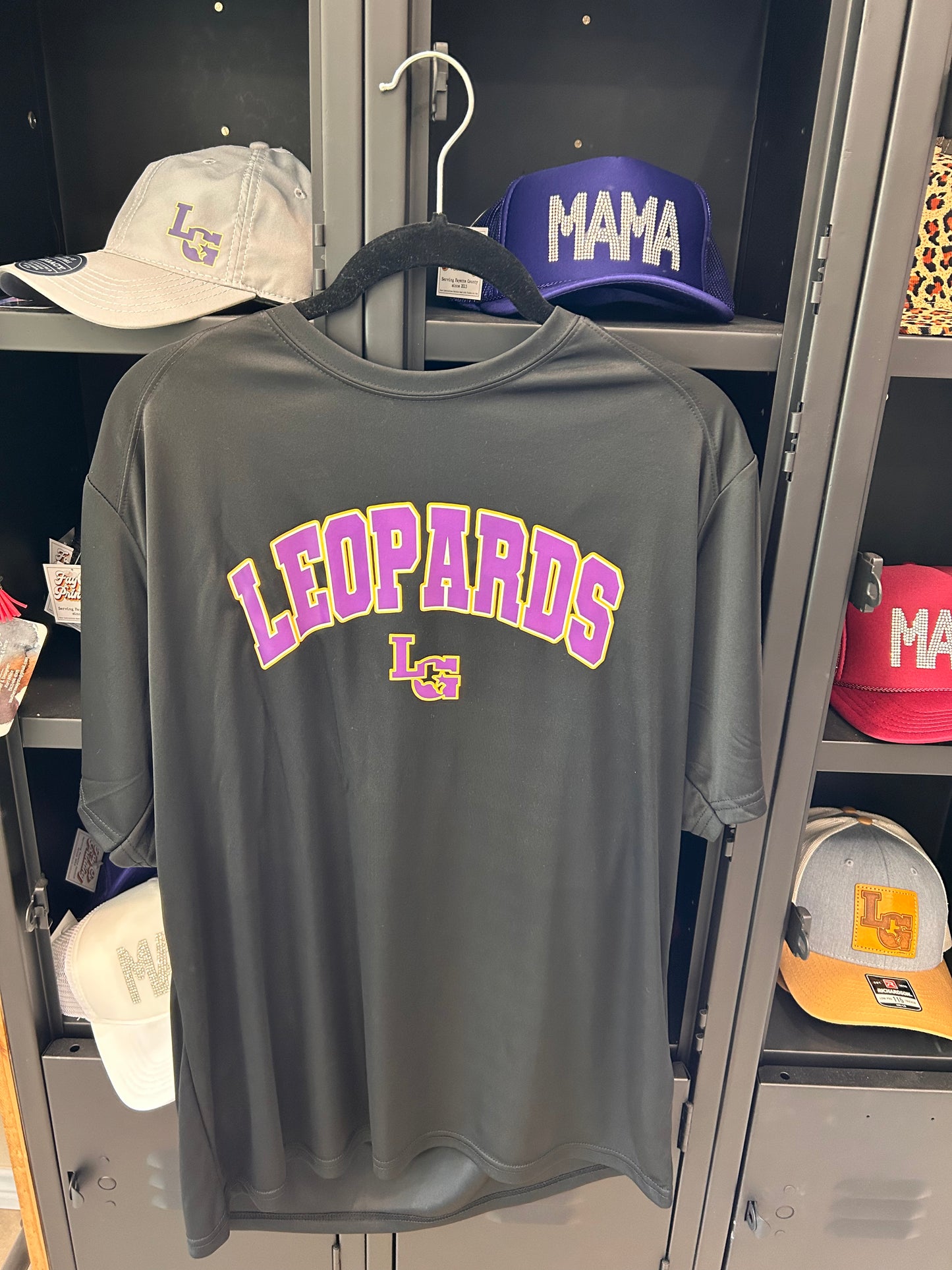 Purple & Gold Arched Leopards Dri Fit Tees