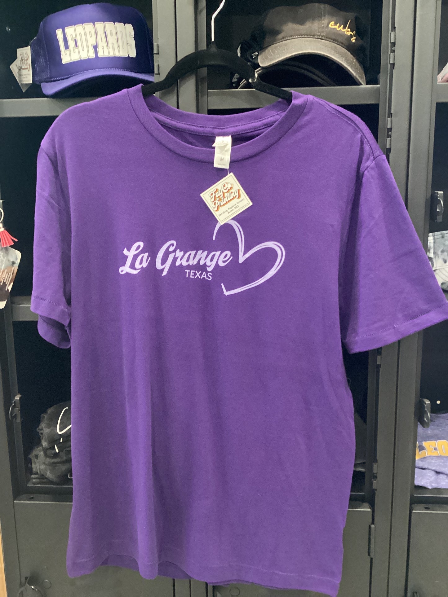 Purple short sleeve La Grange tee