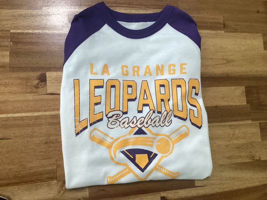 La Grange Leopards Baseball 3/4 Shirt