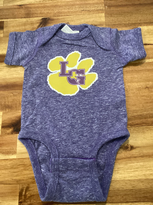 Purple LG paw onesie