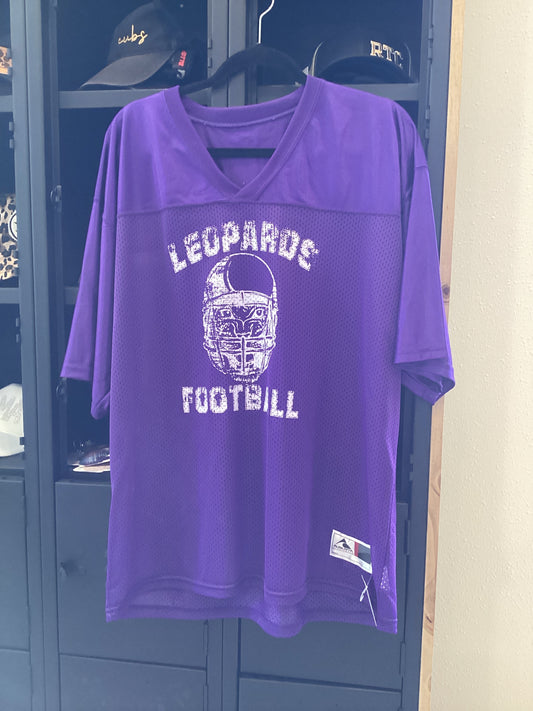 Adult Male purple Leopard football jersey