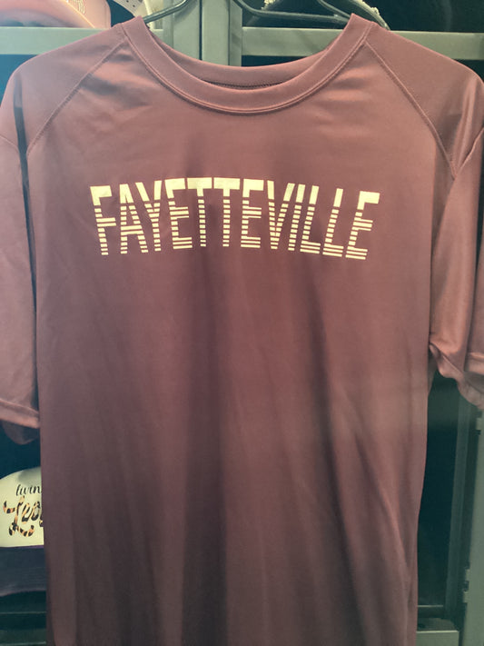 Adult drifit Fayetteville tee