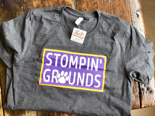 Leopard stompin grounds youth tee