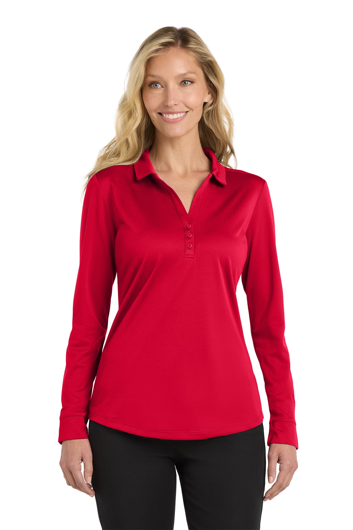 S.H. Ladies Long Sleeve Dri-fit Polo