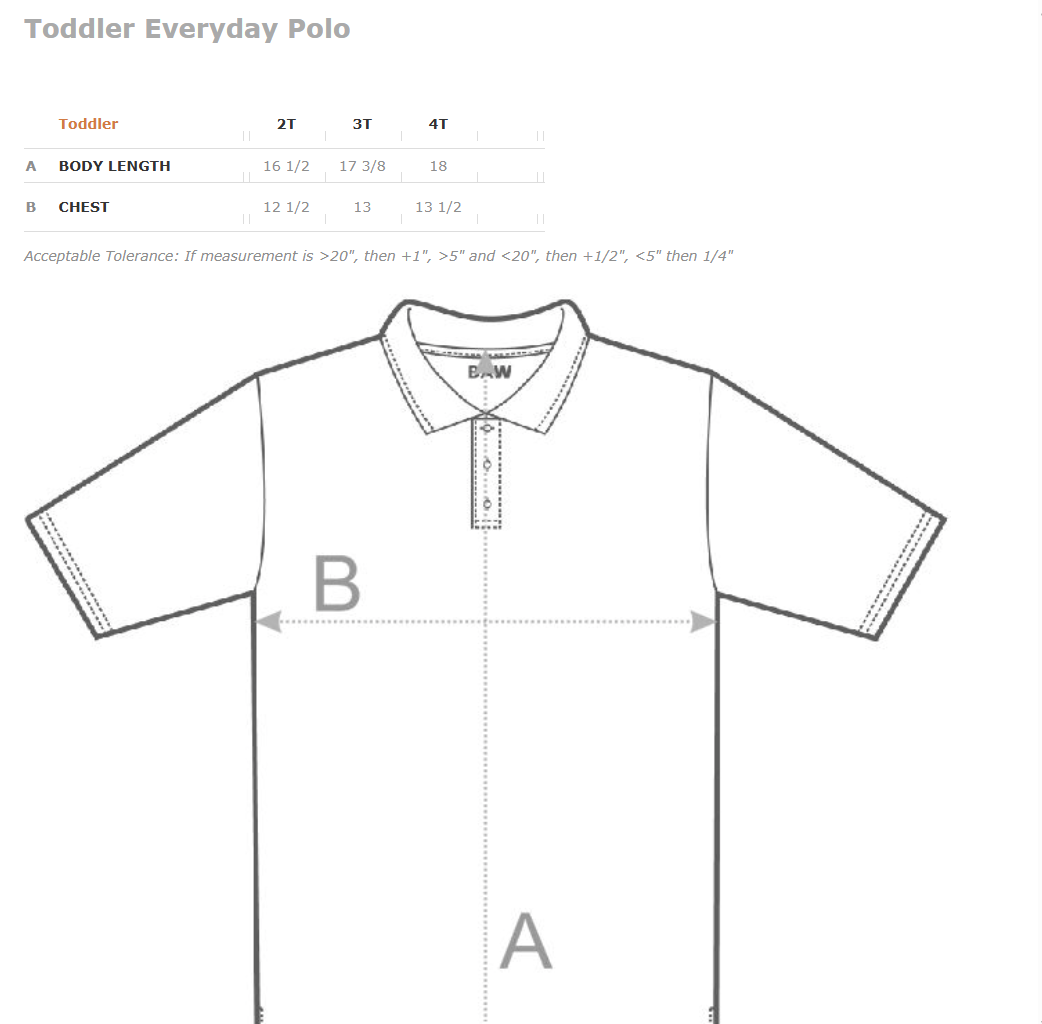 S.H. BAW Toddler Blend Polo
