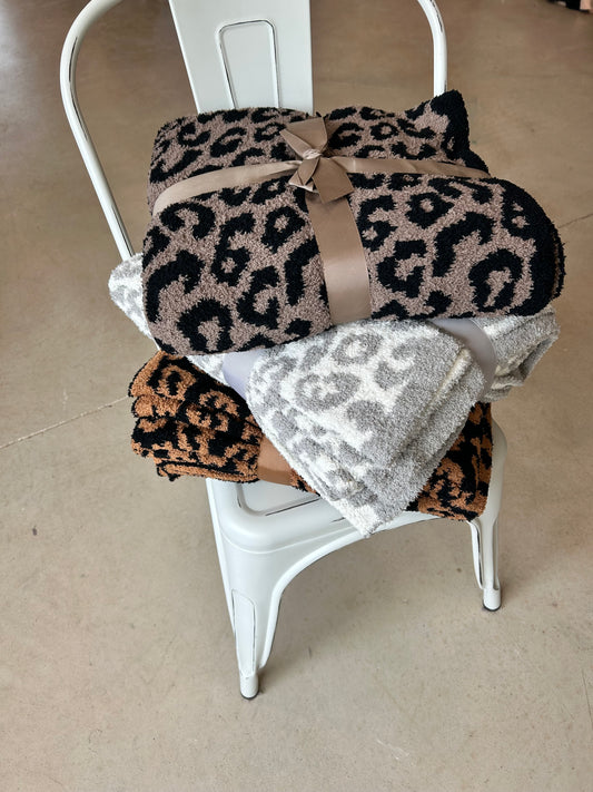 Leopard Print Luxury Soft Throw Blankets