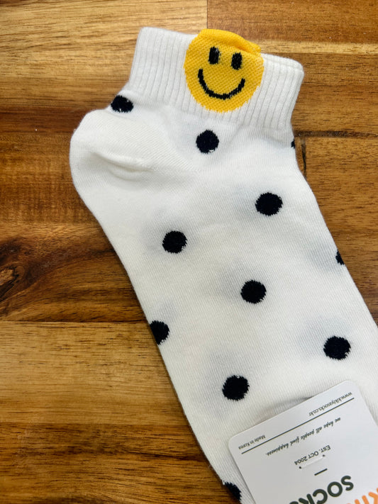 Smiley Polka Dot Socks